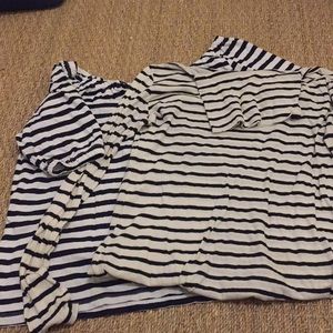 Two Jcrew horizontal striped sale!! Size XS